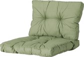 Madison Florance Loungekussens | Basic Green | 4 SETS | ca. 60x60 + 60x43cm