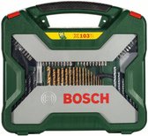 Bosch X-Line borenset - 103-delig - Hout, metaal en steen