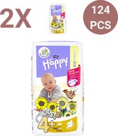 Bella Baby Happy Luiers Maat 4 Maxi Plus 9-20 kg (62 stuks), vochtindicator, Flexi Fit, premium kwaliteit luiers