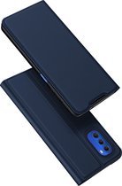 Dux Ducis - Telefoonhoesje geschikt voor Motorola Moto G51 5G - Skin Pro Book Case - Donker Blauw