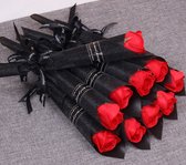 5x Rozen - Moederdag - Valentijnsdag - Rood - Cadeau - Liefde - Valentijn - Valentijnscadeau - Rode Roos