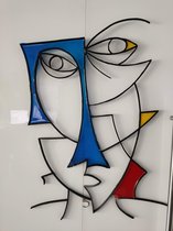 Abstract gezicht epoxy