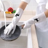 Huishoudelijke Handschoenen - Afwassen Handschoenen - Rubberen handschoenen - Waterdichte - Handschoenen antislip - Wasserij rubberen schoonmaak