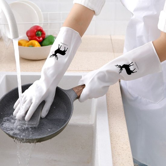 Huishoudelijke Handschoenen - Afwassen Handschoenen - Rubberen handschoenen  -... | bol.com