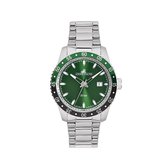 Adora horloge zilverkleurig /groen AN2237