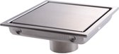Tegeldrain - RVS - Douchegoot - Doucheputje - Drain - 10 x 10 cm