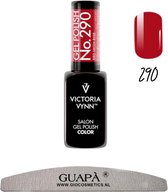 Victoria Vynn Gellak - Gel Polish 290 - Gel Nagellak Bordeaux Rood - Nail Polish Red - 8 ml gellak