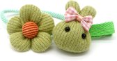 Haaraccessoires Kinderen - Konijn en Bloem - 2 Stuks - Groen