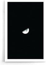Walljar - Half Moon - Zwart wit poster