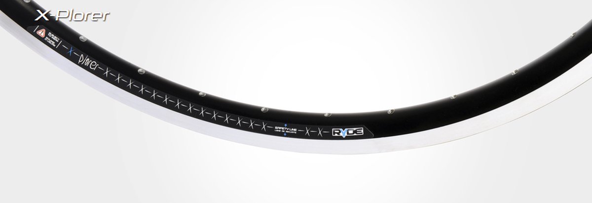 Velg Ryde X-Plorer R 28 / 622 x 19C aluminium 36 gaats 14G - zwart