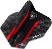 Winmau Prism Alpha Hexagon Zward en Rood Dartvluchten