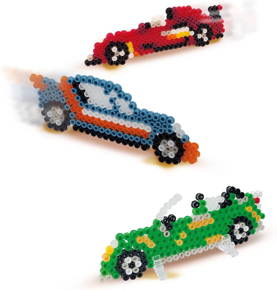 SES Creative - Beedz - Auto's - 1200 Strijkkralen met Grondplaten en Strijkvellen - Vanaf 5 Jaar — afbeelding 5