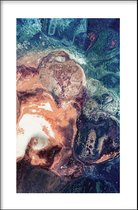 Walljar - Wild Water Coast - Muurdecoratie - Poster met lijst