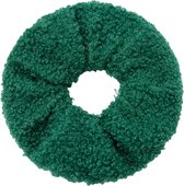 Teddy scrunchie/haarwokkel, groen