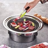 Grill - Barbecue Grill - Draagbaar Ontwerp - Inklapbaar - Barbecue - Geschikt Voor Houtskool - Tafelgrill - Ideaal Voor Op een Feest - Zwart