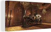 Canvas Schilderij Steampunk wagen - 80x40 cm - Wanddecoratie