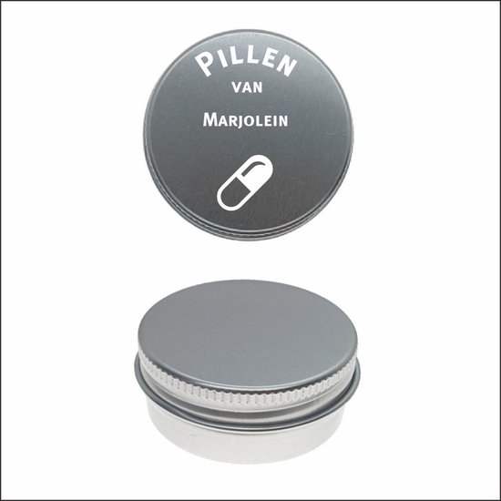 Boîte à pilules avec gravure du nom - Marjolein