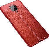 Xiaomi Redmi Note 9S Hoesje - Mobigear - Luxury Serie - TPU Backcover - Rood - Hoesje Geschikt Voor Xiaomi Redmi Note 9S
