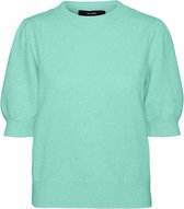 Vero Moda VMDOFFY SS O-NECK PUFF BLOUSE - Brook Gr Green