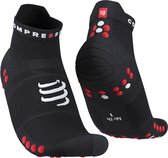 Compressport Pro Racing Socks v4.0 Run Low Black/Red - Hardloopsokken