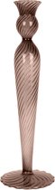 Lucy’s Living Luxe kandelaar GIRL Chocolate Brown -  ø 9 x 26.5 cm - kaarsenhouder - waxinelichthouder - decoratie – woonaccessoires – wonen -decoratie – kaarsen – hotel chique - b