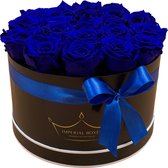 Flowerbox Longlife Rozen - Royal Blue - Groot Zwart