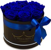 Flowerbox Longlife Rozen - Royal Blue - Klein Zwart