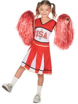 NINGBO PARTY SUPPLIES - Rode USA cheerleaderkostuum voor meisjes - XL 140-158 (13-14 jaar)