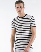 P&S Heren T-shirt-TIM-Cloud/Black-XL