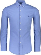 Polo Ralph Lauren Overhemd Blauw Getailleerd - Maat XL - Mannen - Never out of stock Collectie - Katoen