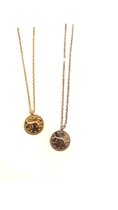 By Demi - Panter Coin Ketting - Sieraden - Zilver - 42 cm