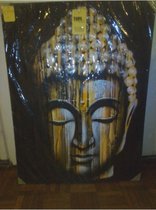 Schilderij Boeddha op doek - 60 x 80 cm - nr 0002