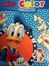 kleurboek Mickey en friends met stickers