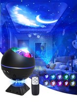 Lucky LED - Sterren Projector - Galaxy Projector - Sterrenhemel - 2021 model - Led lamp - Zwart