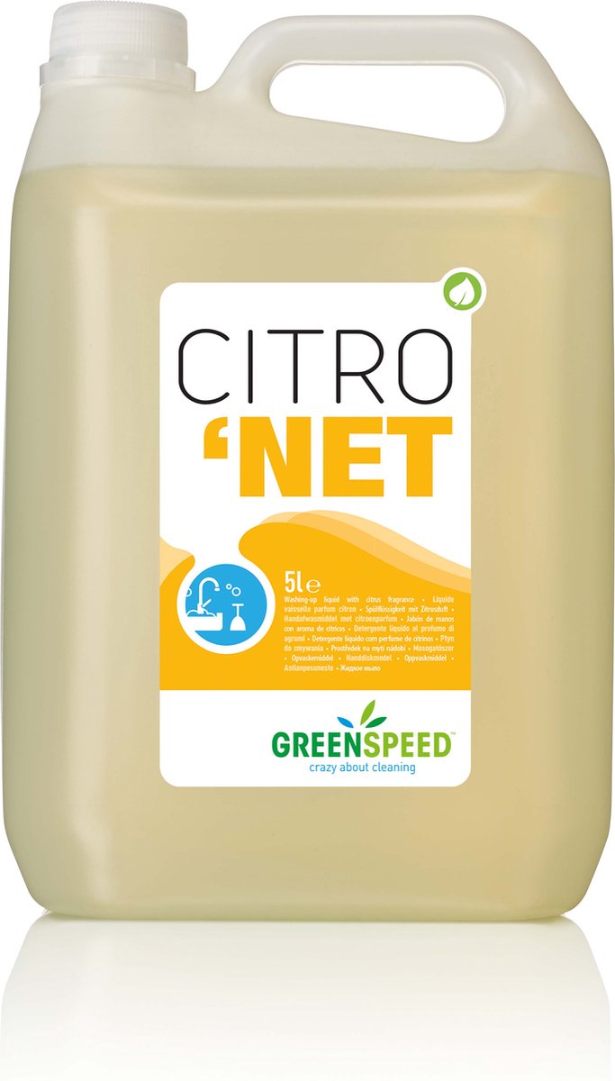 Greenspeed Citronet - Geconcentreerd Handafwasmiddel - 2 x 5 l