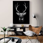 Poster Dark Deer - Papier - Meerdere Afmetingen & Prijzen | Wanddecoratie - Interieur - Art - Wonen - Schilderij - Kunst