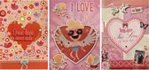Set van 3 XXL Valentijnskaarten | Zeg het groots!