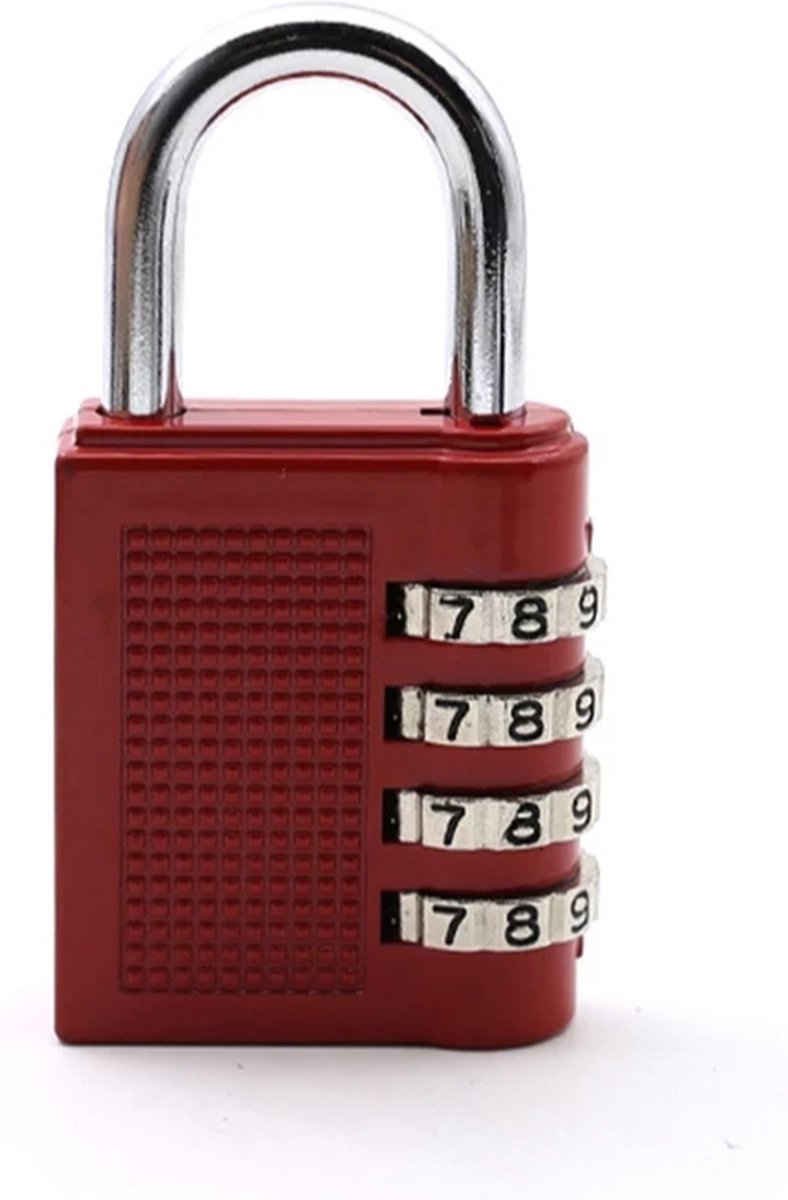 4 Cijferig Kofferslot - Reisslot - Reis Cijferslot - Cijferhangslot - Hangslot - Bagageslot - Luggace Lock
