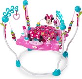 Disney Baby, Minnie Muis Peekaboo in hoogte verstelbaar spring- en speelcentrum met 12 speelgoed, lichten en melodieën, Roze