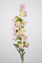 Kunstbloem - Campanula - klokje - topkwaliteit decoratie - 2 stuks - zijden bloem - licht roze - 90 cm hoog