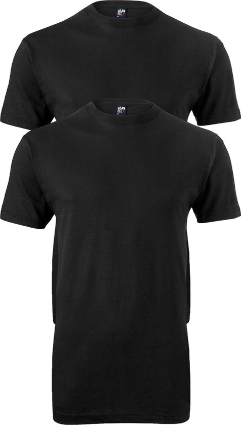 Alan Red Virginia Zwart Ronde Hals Heren T-shirt 2-Pack - L