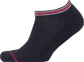 Tommy Hilfiger Iconic Sports Sneaker Socks (2-pack) - heren sport enkelsokken - zwart -  Maat: 43-46