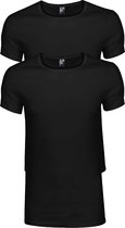 Alan Red T-shirt pour homme James Black Col rond Slim Fit 2-Pack - S
