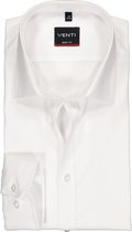 Venti - Heren Overhemd - Poplin - Strijkvrij - Slimfit - Wit