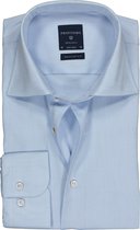 Profuomo regular fit overhemd - fine twill - lichtblauw - Strijkvrij - Boordmaat: 43