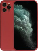 Smartphonica iPhone 11 Pro Max siliconen hoesje - Rood / Back Cover