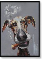 BENJI handgeschilderd doek - 70x100CM