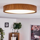 Belanian - 1-delige Ronde Plafondlamp - Muurlamp - Industriële lamp - LED lamp - Vintage lamp - Hanglamp - Bruin Hout - design lamp - sfeerlamp