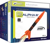 Modelraket educatie pakket Alpha III 12 stuks