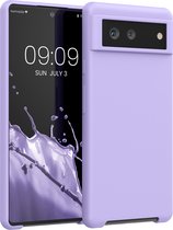 kwmobile telefoonhoesje voor Google Pixel 6 - Hoesje met siliconen coating - Smartphone case in lavendel